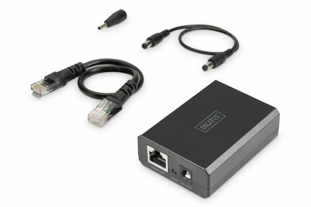 Digitus DN-95211 PoE adapteris Greitas eternetas, Gigabitinis eternetas 48 V