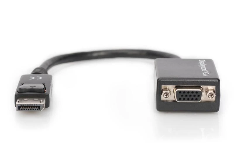 Assmann Electronic DIGITUS adapterio kabelio ekranasPortas VGA HD15 0,15m AWG28 2x ekranuotas