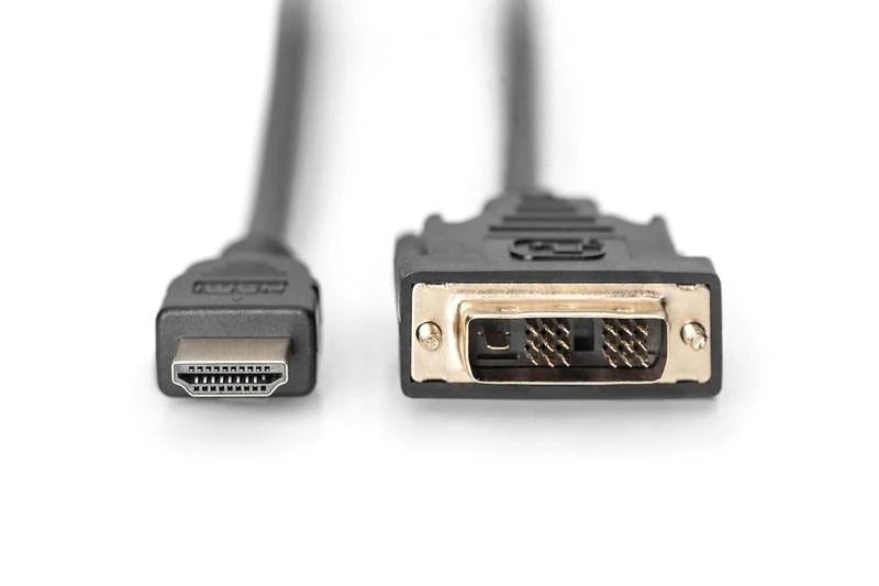 Assmann Electronic ASSMANN HDMI į DVI-D 18+1 laidas 3m juodas masinis