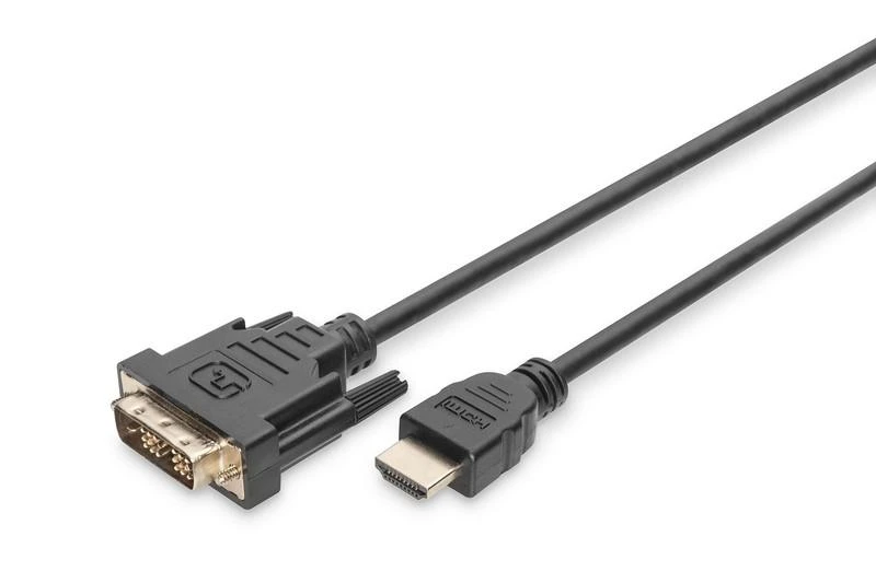 Assmann Electronic ASSMANN HDMI į DVI-D 18+1 laidas 3m juodas masinis