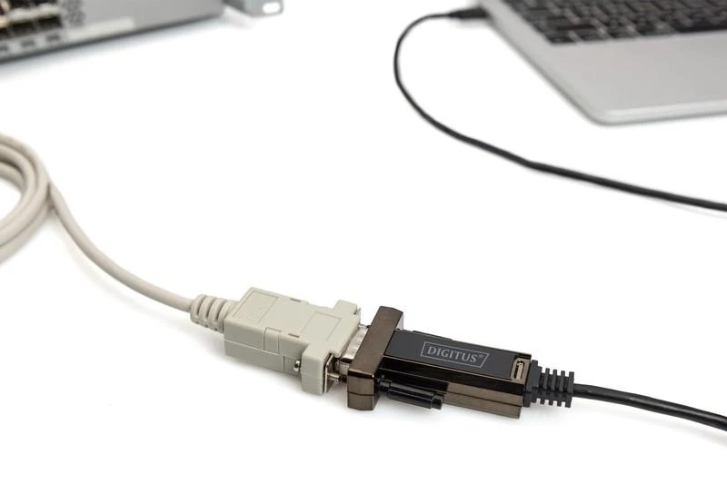 Assmann Electronic DIGITUS USB Type C 2.0 to serial Converter DSUB 9M 1m kabelio ilgis