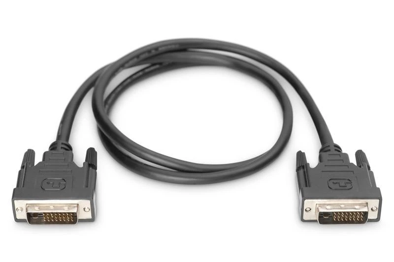 Assmann Electronic ASSMANN DVI prijungimo kabelis DVI(24+1) M/M 0.5m DVI-D Dual Link bl