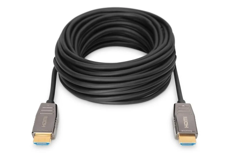 Digitus „Assmann“ elektroninis ASSMANN jungiamasis kabelis HDMI hibridinis šviesolaidinis „Premium HighSpeed Ethernet“ AOC 4K 60Hz UHD tipas HDMI A/HDMI A M/M 10m