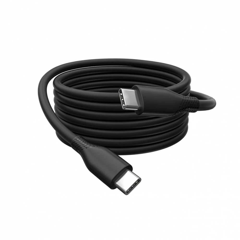 Digitus Silikoninis jungties laidas USB-C - USB-C, USB 3.2 Gen1 5G 4K 100W, 2m juoda