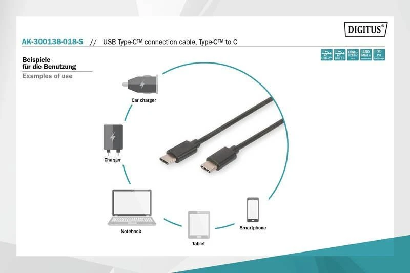 Assmann Electronic Kabelis ASSMANN USB 3.0 USB C M(kištukas)/U