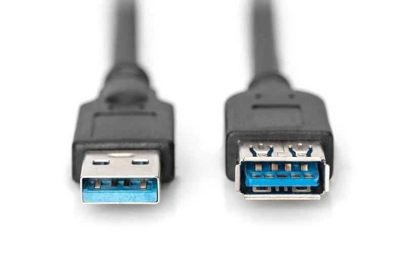 Assmann Electronic ASSMANN USB3.0 ilgintuvas 3m USB A / M į A / F masinis juodas