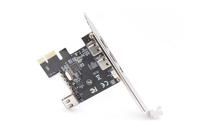 Assmann Electronic DIGITUS IEEE 1394a sąsajos kortelė PCIexpress 3 prievadas 1x int. 2x išorinis Uostai