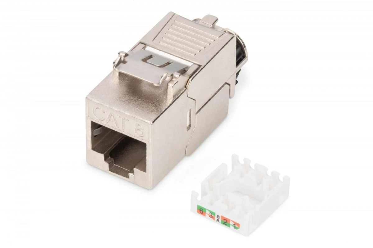 Digitus Keystone modulis rj45 (8p8c) kat. 8.1 stp, ekranuotas, be įrankių, plieno