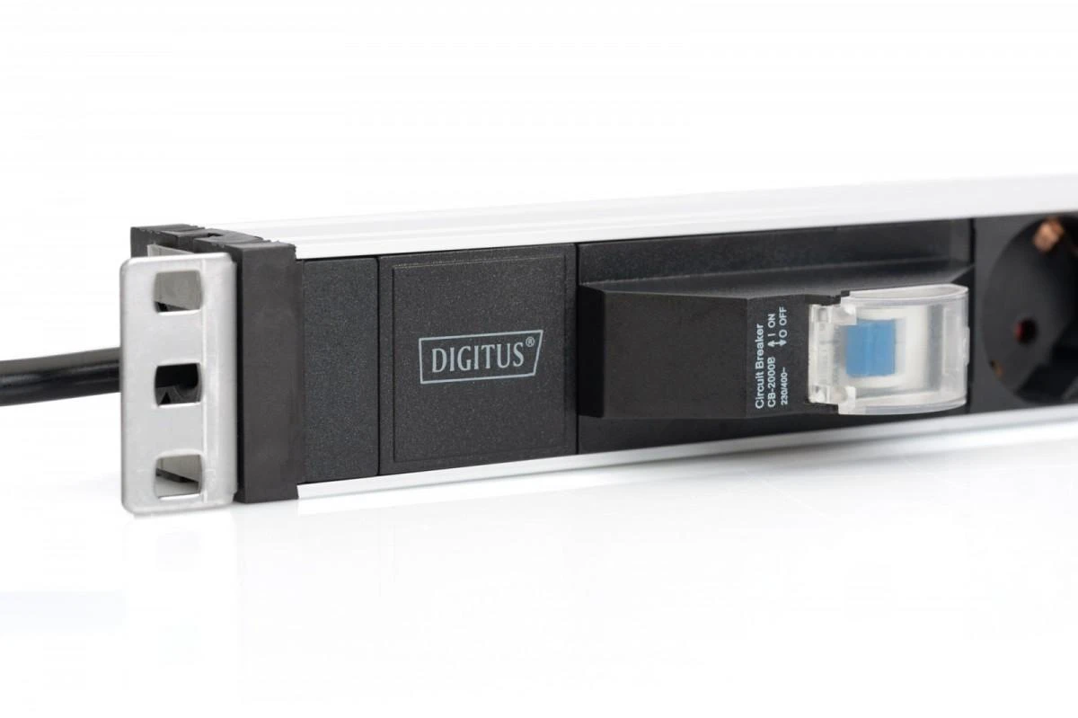 Assmann Electronic DIGITUS DN-95417 1U aliuminio PDU montuojamas ant stovo 6x saugos lizdas 16A 4000W 250VAC 50/60Hz
