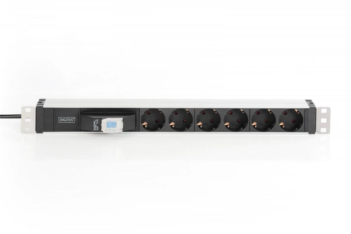 Assmann Electronic DIGITUS DN-95417 1U aliuminio PDU montuojamas ant stovo 6x saugos lizdas 16A 4000W 250VAC 50/60Hz