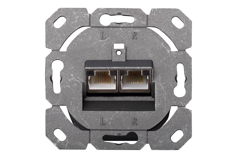 Moduliniai sieniniai lizdai Digitus CAT 5e 2x RJ45 LSA