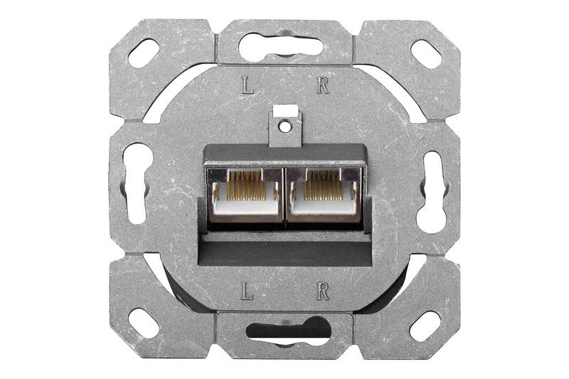 Digitus CAT 6 sieninis lizdas 2xRJ45