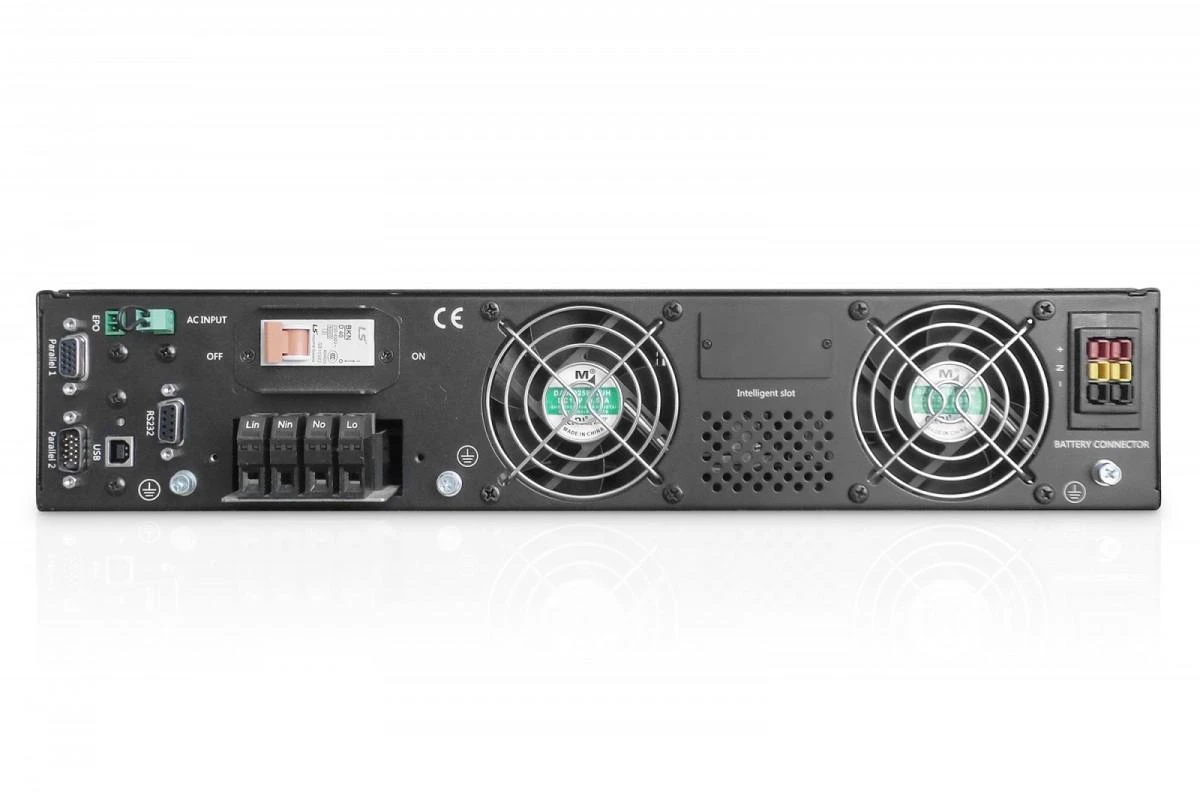 Digitus | OnLine UPS | OnLine UPS Module DN-170107, 10000VA/10000W 2U LCD, LED, Pure Sine Wave, 86.5 x 440 mm x 620 mm, 18kg | 10000 VA | 10000 W