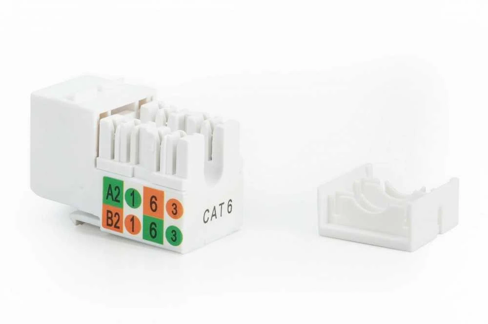 Assmann Electronic DIGITUS CAT 5e Keystone Jack neekranuotas RJ45 iki LSA spalvos juodas