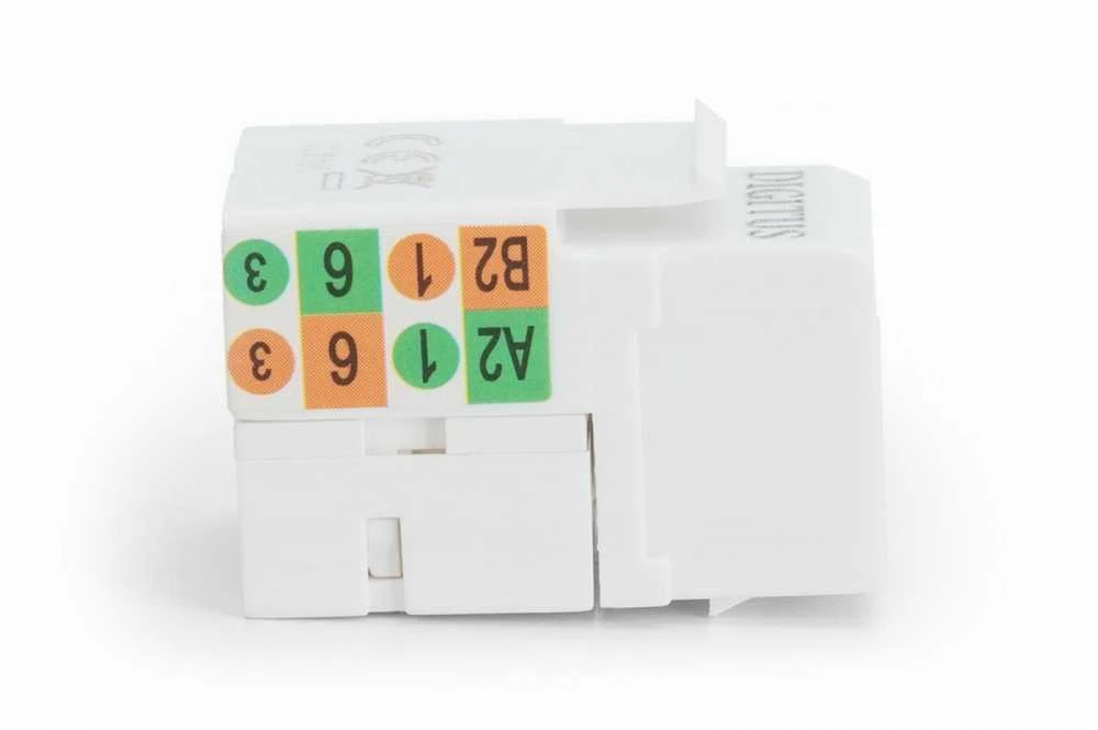 Assmann Electronic DIGITUS Keystone Modul Cat6 RJ45 neekranuoto kabelio montavimas per E klasės LSA juosteles