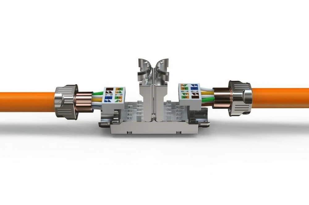 Assmann Electronic DIGITUS CAT 6A CAT jungtis 500MHz, skirta AWG 22-26, ekranuota su metaliniu užsukamu dangteliu