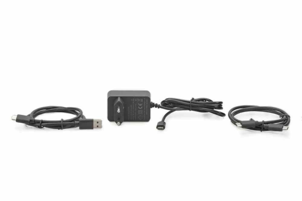 DIGITUS SSD klonavimo stotelės maitinimo adapteris su kabeliais