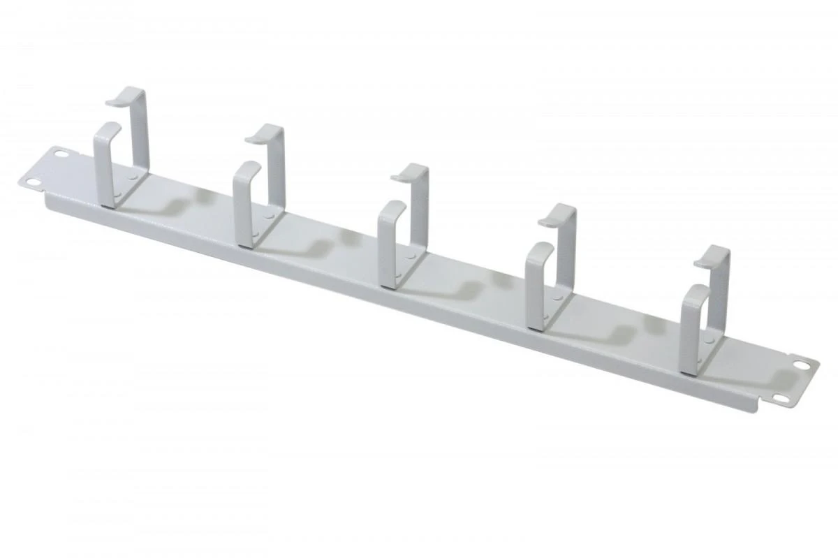 Assmann Electronic DIGITUS kabelių valdymo skydelis 19 colių 1U 5x žiedai 40x60mm pilkas RAL7035