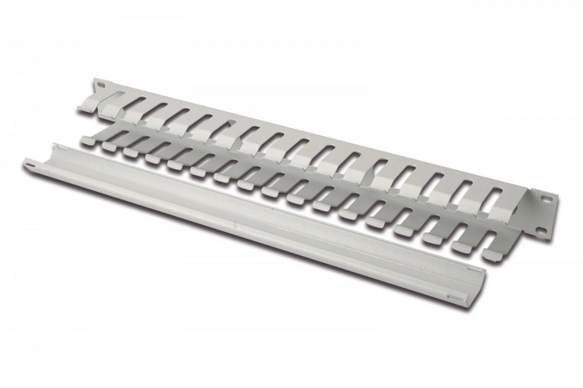 Assmann Electronic DIGITUS kabelių valdymo narvas 1U Nuimamas priekinis skydas RAL7035 pilkas