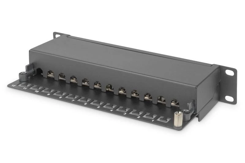 Assmann Electronic DIGITUS Patch Panel 10 colių Cat6 12 prievadų ekranuotas 10 colių