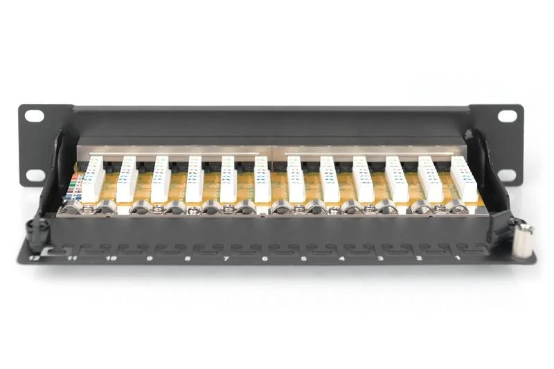 Assmann Electronic DIGITUS Patch Panel 10 colių Cat6 12 prievadų ekranuotas 10 colių