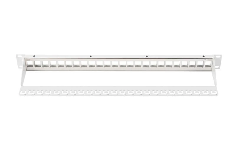 DIGITUS Patchpanel 1HE 24 prievadų modulinis patchpanel pilkas