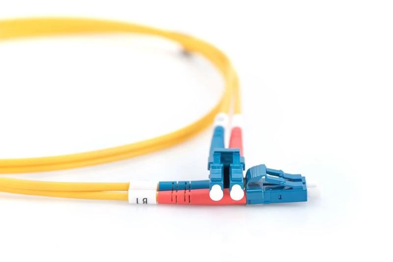 Assmann Electronic DIGITUS LWL patchable LC/LC 09/125um singelmode Duplex be halogenų su protokolu geltona 10m