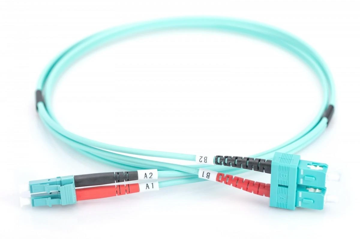 Assmann Electronic DIGITUS LWL patchable LC/SC 50/125 3m daugiamodis dvipusis behalogeninis su protokolu OM3