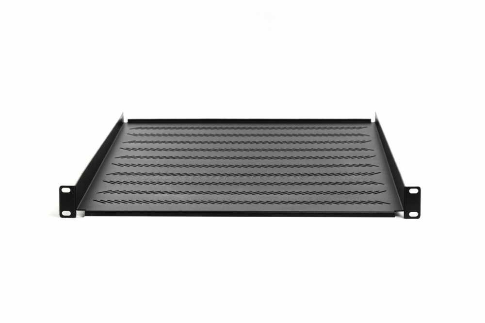 Assmann Electronic DIGITUS TN-19-550-1U-BK DIGITUS Lentynėlė fiksuotam montavimui 483mm 19 RACK 1U 550cm juodas