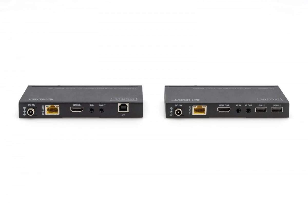 Digitus KVM Extender siustuvas ir imtuvas su jungtimis