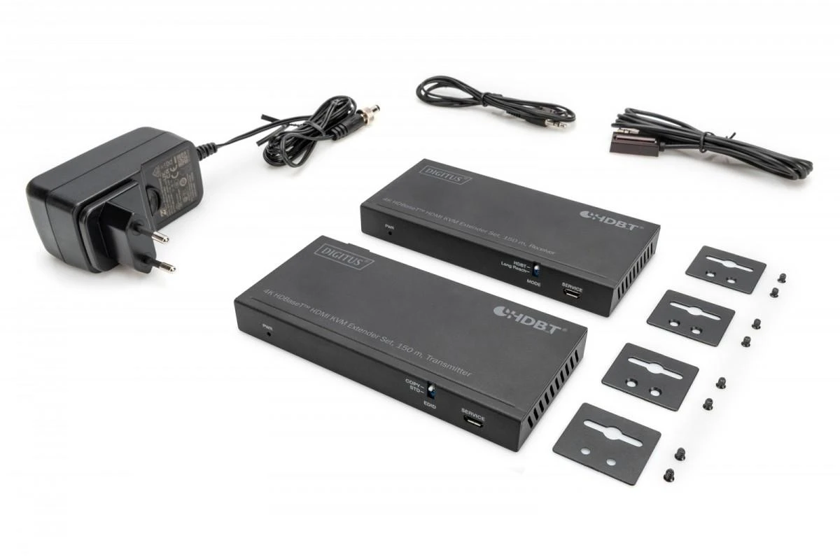 Digitus | 4K HDBaseT HDMI KVM Extender Set, 150 m | DS-55526