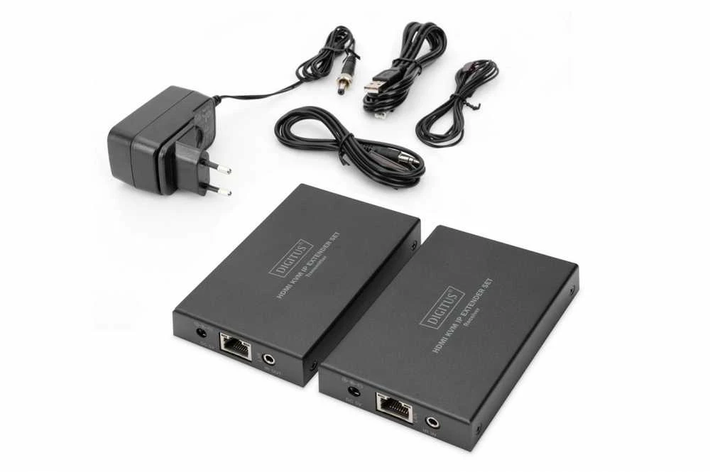 Assmann elektroninis DIGITUS HDMI KVM plėtiklio rinkinys per IP 150m Full HD 1080p