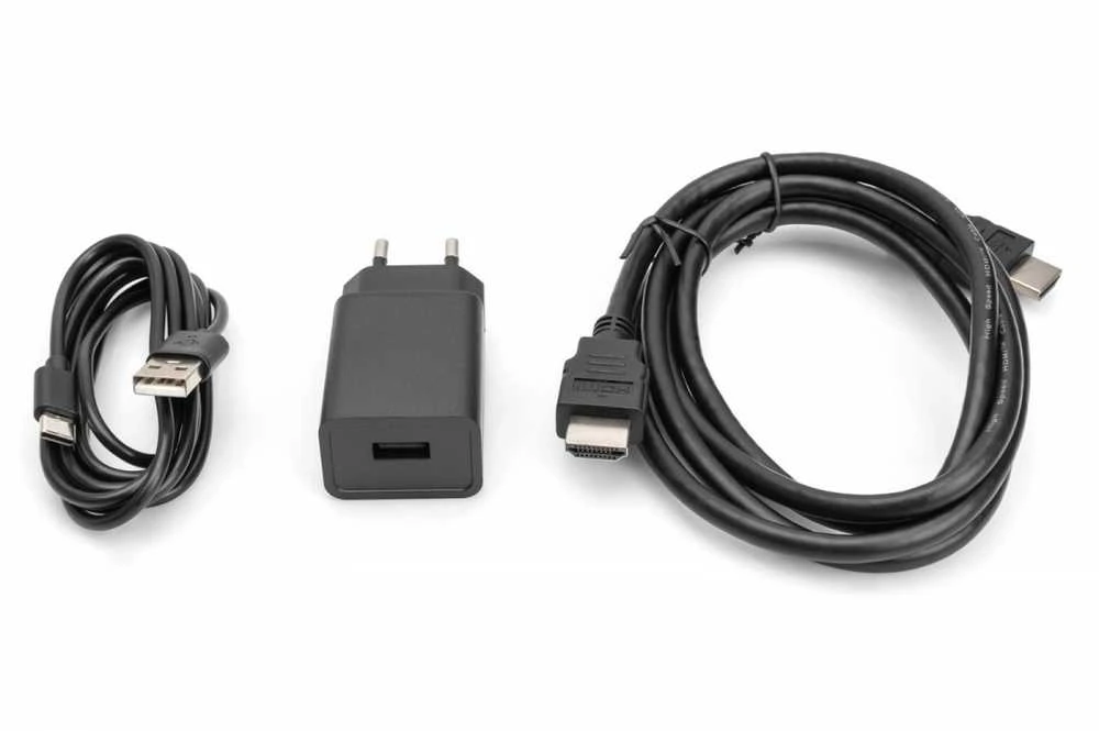 Digitus HDMI priedų komplektas: laidas ir maitinimo adapteris