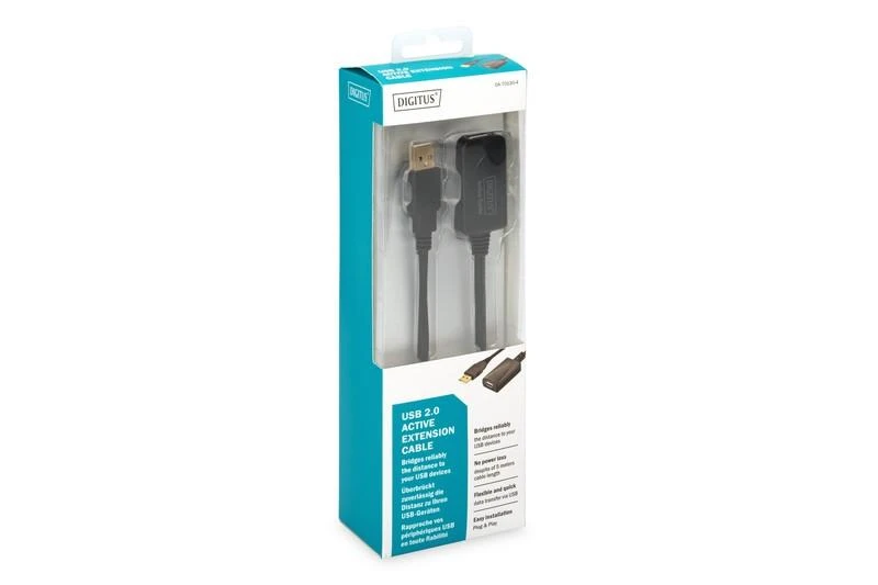 Assmann Electronic DIGITUS kartotuvo laidas USB2 ilgintuvas su stiprintuvu 5m