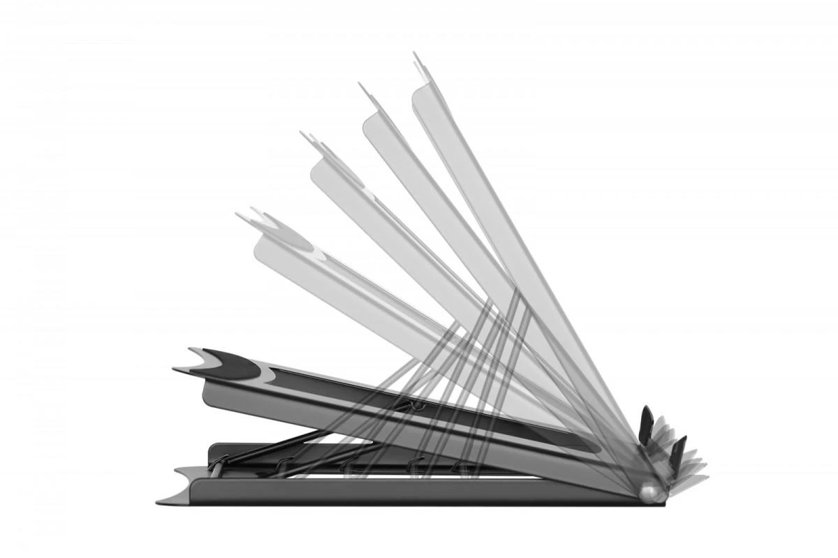 DIGITUS DA-90368 Foldable Steel Nešiojamas kompiuteris/Planšetė from 10 to 15 Stand adjustable juodas