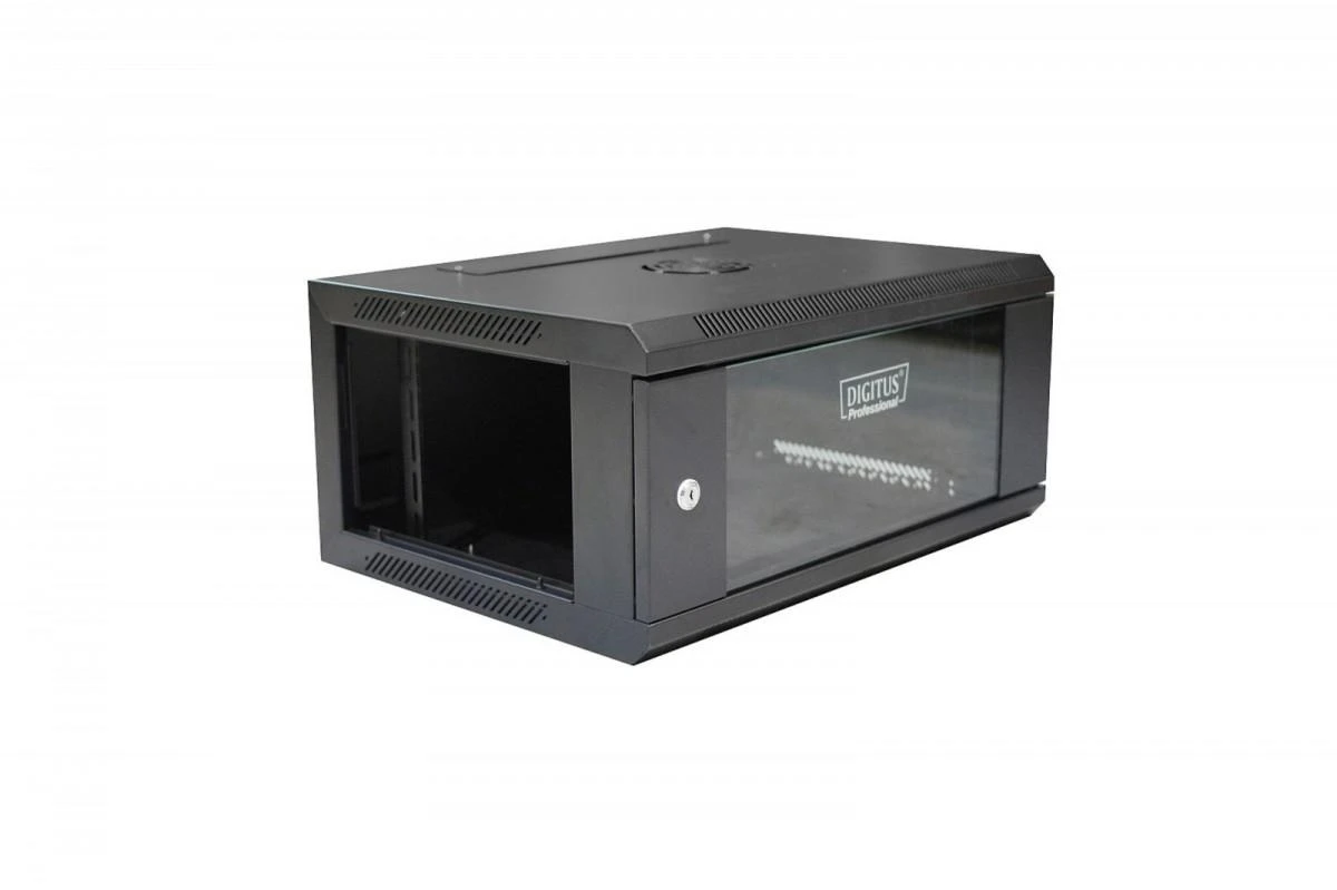 Assmann Electronic DIGITUS DN-W19 04U/450/B Sieninė spintelė 4U 600x450mm juodas RAL 9004