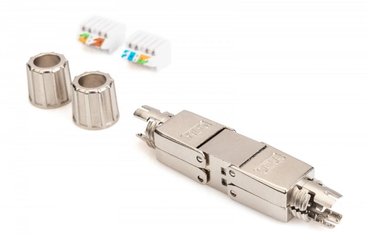 Assmann Electronic DIGITUS CAT 6A CAT jungtis 500MHz, skirta AWG 22-26, ekranuota su metaliniu užsukamu dangteliu