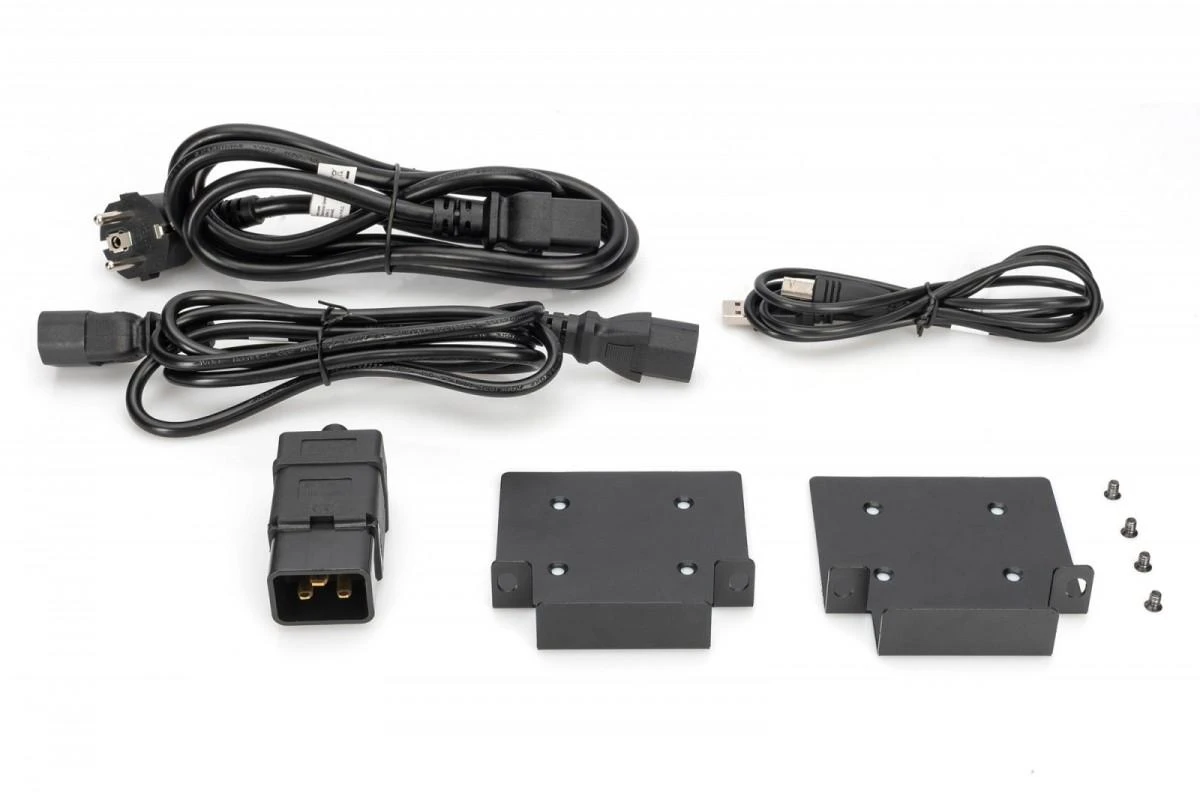 DIGITUS OnLine UPS, stelažas/bokštas, 3000VA, 3000W, LCD, 8 x C13, 1 x C19, RS-232, USB, SNMP kortelė (pasirinktinai), relės kortelė (pasirinktinai) | Skaitmenas | Internetinis UPS | DN-170096, 3000 VA / 3000 W | 3000 VA | 3000 W | C20