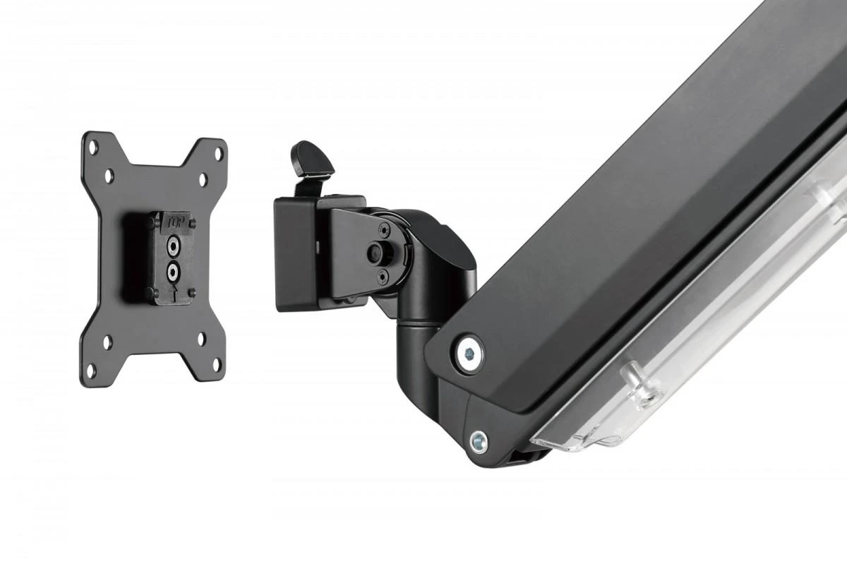 Laikiklis Assmann Electronic DIGITUS Single Gas Spring Monitorius Desk Mount 35inch 15kg max juodas
