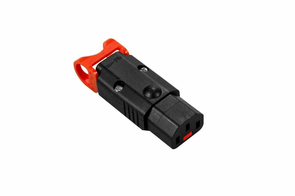 Efb Elektronik „Digitus“ maitinimo kabelis „Assmann IEC LOCK + OPEN/IEC C13 F“ maitinimo jungtis - IEC-PA130100BK