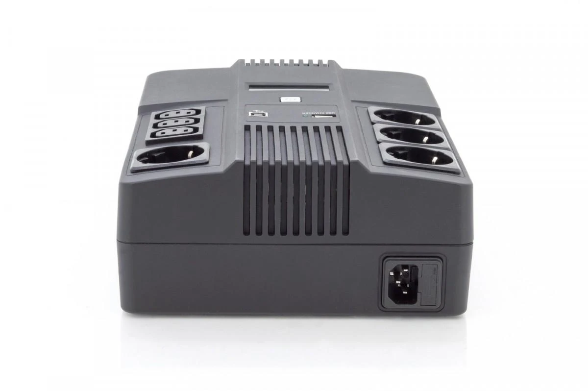 Assmann Electronic DIGITUS DN-170110 DIGITUS UPS Line-Interactive 600VA/360W AVR 4xSCHUKO 3xIEC C13 1xUSB A/B RJ45