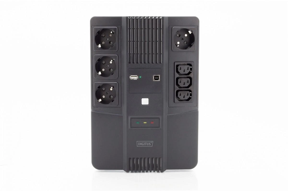 Assmann Electronic DIGITUS DN-170110 DIGITUS UPS Line-Interactive 600VA/360W AVR 4xSCHUKO 3xIEC C13 1xUSB A/B RJ45