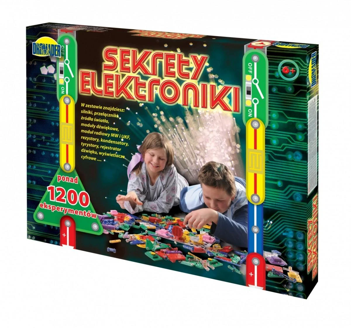 Mokomasis rinkinys – Elektronikos paslaptys – daugiau nei 1 200 eksperimentų – Dromader 85953