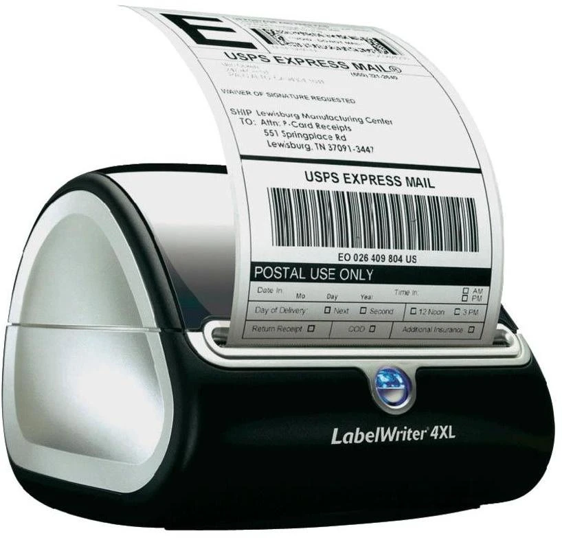DYMO LabelWriter 4XL, juodas and baltas label spausdintuvas, USB connected, PC, 53 labels / minute S0904950