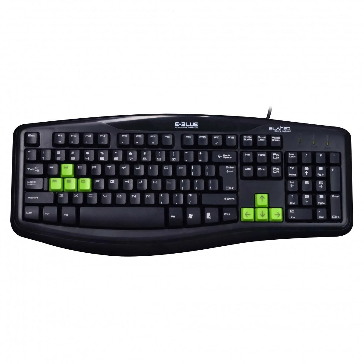 E-Blue E-Mėlyna E-Mėlyna Elated klaviatūra (EKM046BK)
