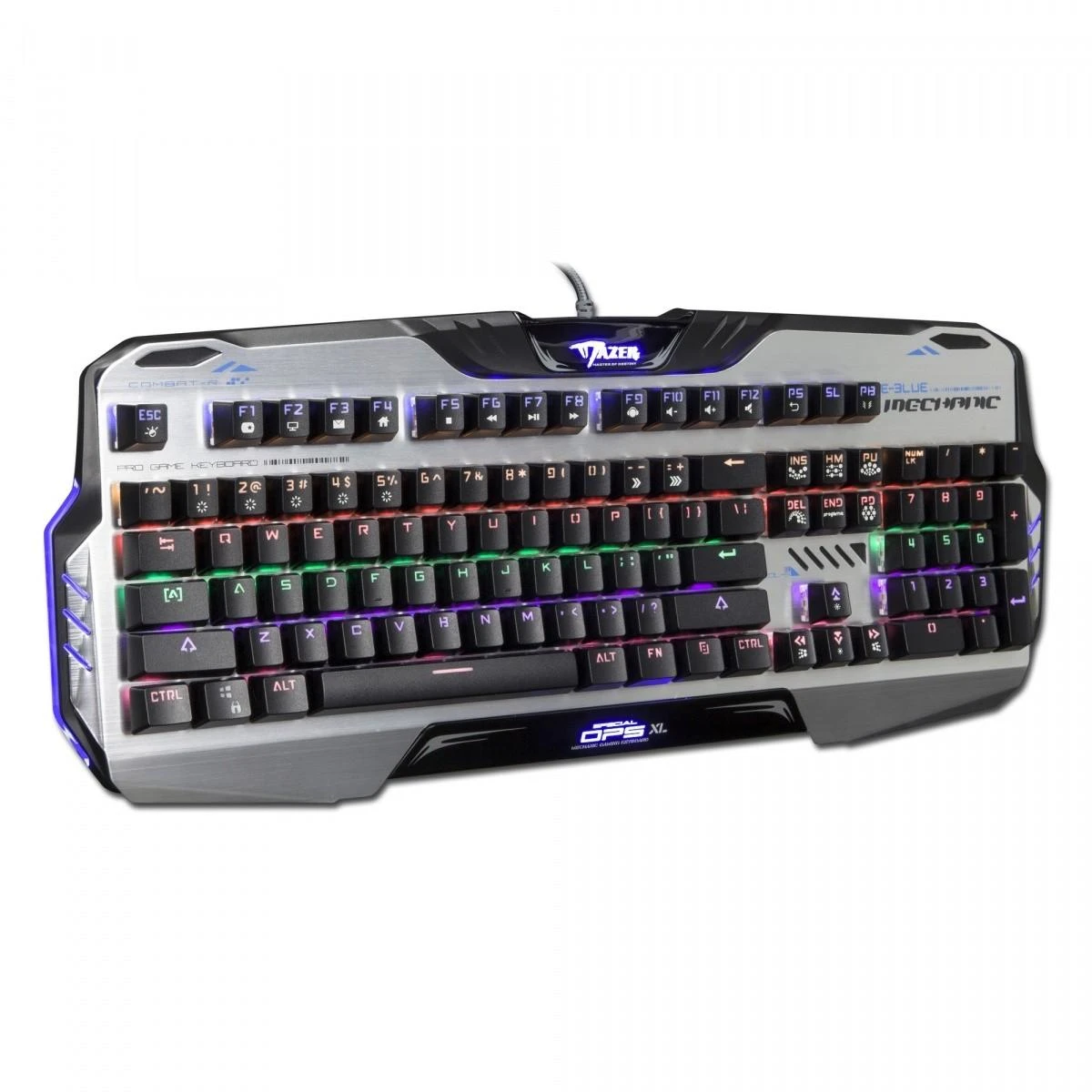 Klaviatūra E-Blue Mazer Mechanical 729 Keyboard Wired (USB), US,  Illuminated Switches