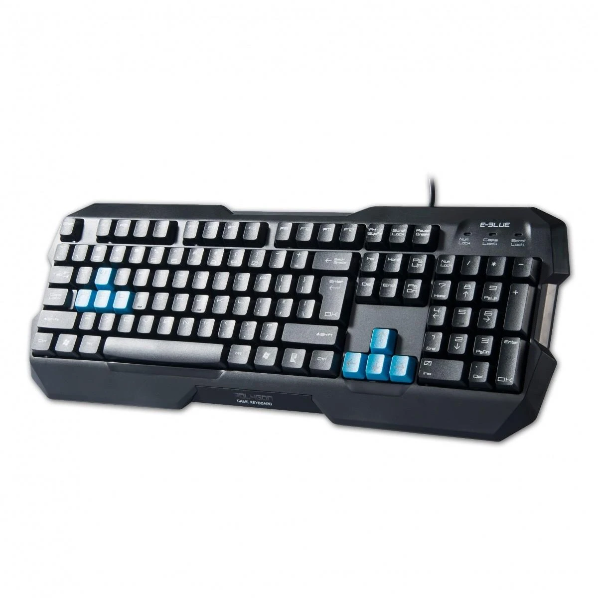 E-Blue E-Mėlyna E-Mėlyna Polygon klaviatūra (EKM075BK)