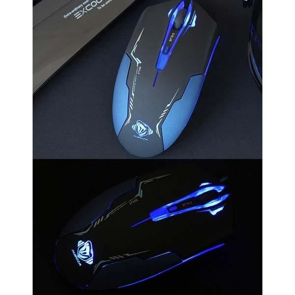 E-Blue E-Mėlyna E-mėlynas Auroza Pelė su laidu, juoda, 3500DPI