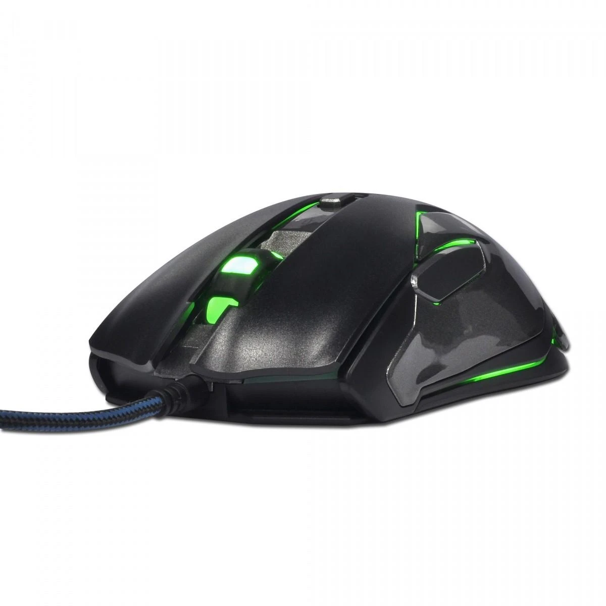 E-Blue Mėlyna E-mėlynas Auroza FPS Pelė su laidu, juoda, 8200DPI