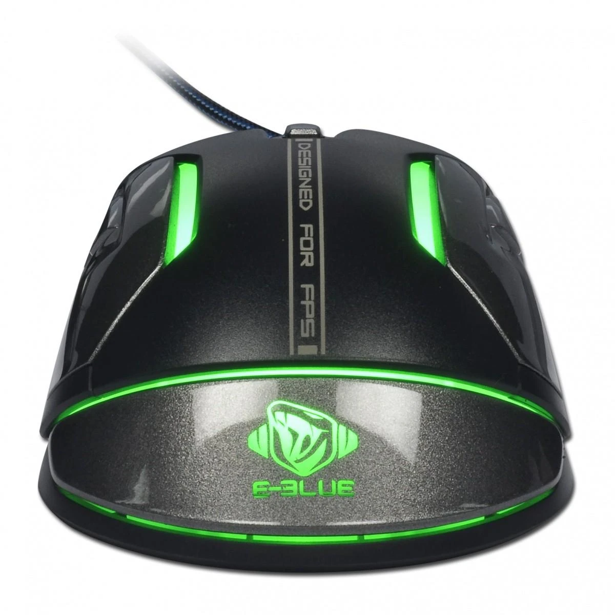 E-Blue Mėlyna E-mėlynas Auroza FPS Pelė su laidu, juoda, 8200DPI